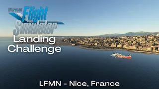 MSFS 2020 Landing Challenge: Nice Côte d'Azur LFMN - Nice, France