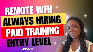 ALWAYS HIRING $17.31 PER HOUR | REMOTE ENTRY LEVEL WORK FROM HOME | PAID TRAINING