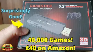 Game Stick X2 Retro Games Console - 40,000 Games and ONLY £40 on Amazon?! Surprisingly Good!