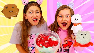 TURN THIS SLIME INTO BT21 SLIME! | JKrew