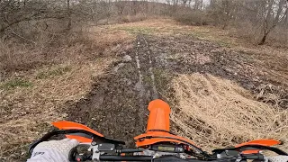 First spring ride! New Camera Test #KTM300 #2stroke #DirtBikes #gopro12