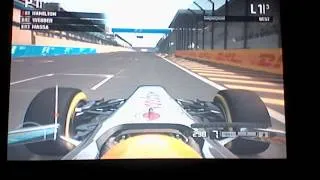 F1 2011 Hamilton Brazilian GP gameplay
