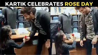 Rose Day 2021 | Kartik Aaryan's ADORABLE moment with a young fan goes VIRAL