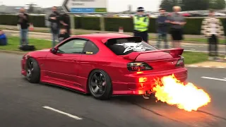 TESTING THE POLICE'S PATIENCE! - Japanese Cars Leaving a Car Show 2021