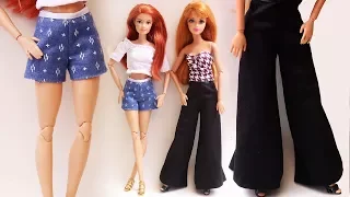 Short and Trousers for Barbie (Seamless) - Tutorial for Dolls