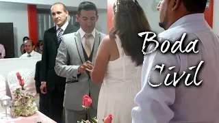 Ceremonia Matrimonio Civil C&J 👰🏻🤵🏽/ Votos- Anillos- Firma de testigos. PARTE 1