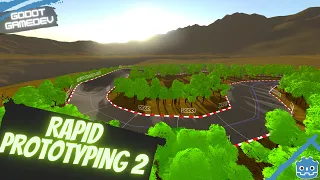 Making a 3D Race Track in Minutes (Timelapse) - Godot 4.0 Side Quests!