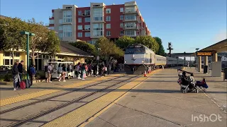 Bakersfield bound San Joaquins Nearly Hits Passenger at Emeryville Station (10-15-23)