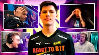 CS PROS & CASTERS REACT TO B1T PLAYS