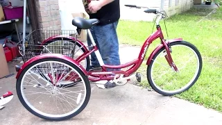 How To Assemble a Schwinn Meridian Adult 3 Wheel Trike Part 1