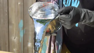 Pouring a Liquid Mirror in Slow Motion - The Slow Mo Guys 4K