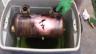 Cleaning an Espresso Machine Copper Tank with ACID