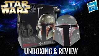 Official Star Wars Boba Fett Helmet Review and Unboxing  | Hasbro Black Series