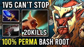 100% PERMA BASH ROOT Brutal Cleave Max Attack Speed Can't Stop Battle Trance Troll Warlord Dota 2