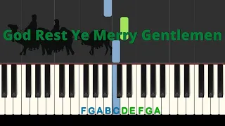 Easy Piano Tutorial: God Rest Ye Merry Gentlemen, with free sheet music!