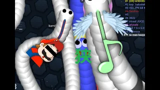 囲み囲まれ囲ませ圧熱々圧アツアツスリザリオ[Slither.io ]