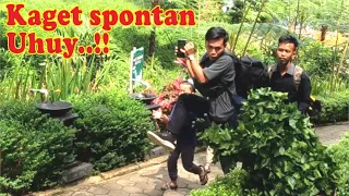 Pria ini kaget sekali || Bushman prank ngakak