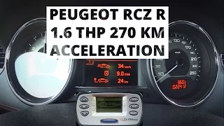 Peugeot RCZ R 1.6 THP 270 hp - acceleration 0-100 km/h