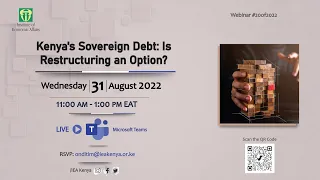 Webinar #20of2022: Kenya's Sovereign #Debt: Is Restructuring an Option?