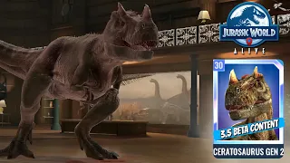 Omega CERATOSAURUS GEN 2 Level 30- FIRST LOOK! 3.5 Jurassic World Alive Update: PART III