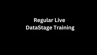 Regular Live class | April24-Batch | DataStage & GCP Big Query Training @datastagetraining