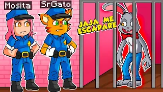 ¡SRGATO Y MOSITA ENCIERRAN A MR HOPPS EN PRISION! 🚓👮⭐️ | NO LO DEJES ESCAPAR DE LA CARCEL MINECRAFT