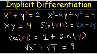 Implicit Differentiation Second Derivative Trig Functions & Examples- Calculus