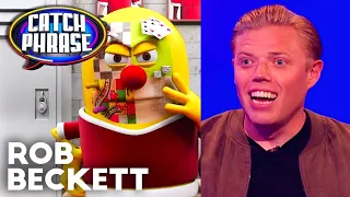 Rob Beckett's Hilarious First Round Against Ruth Jones & Jordan Banjo | Celebrity Catchphrase