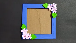 Photo Frame Making.. Photo Frame DIY Idea.. #diy  #photoframe #craftideas