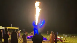 The Escape - 2022 Playa Del Fuego Regional Burning Man Event Art Piece. With flame poofer effect!