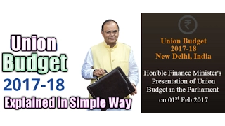 Budget Highlights || Simplified Summary of Union Budget 2017-18 || Key Highlights of Budget||