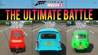 Forza Horizon 4 - ULTIMATE BATTLE! - P50 vs ISETTA vs RELIANT