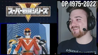 Grown Ups In Spandex! | Super Sentai | Opening 1975 - 2022 | Reaction