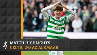 Kyogo Furuhashi scores and assists! | Celtic 2-0 AZ Alkmaar | UEL play-off 1st leg
