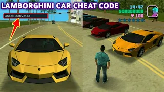 GTA Vice City Lamborghini Car Cheat Code | Lamborghini Cheats For GTA Vice City | SHAKEEL GTA
