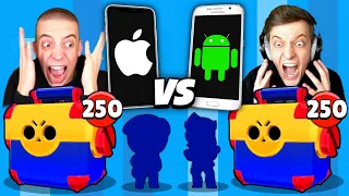 2200€ MEGA BOX OPENING BATTLE! Apple VS Android! 😱 Brawl Stars deutsch