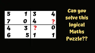 5 1 7 0|| 4 3 6 5|| 3 4 4 ?|| ? 0 1 1|| Can you solve this logical maths puzzle? reasoning tricks!