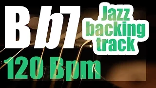 Bb7 jazz swing backing track | play-along 120 Bpm | Bb7