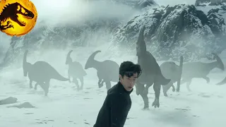 Parasaurolophus and Apatosaurus in the Snow! Jurassic World Dominion New Promotional Clip