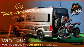 Van Tour MAN TGE 180 4x4 😮 Trail Dreamer | Jaume Von Arend | by Julià Camper | Peuaterra