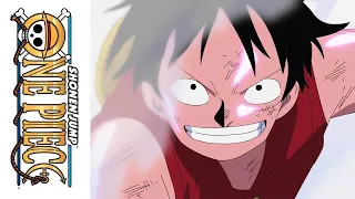 Second Gear Luffy vs. Blueno (English Dub)