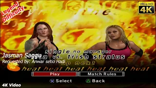 WWE SmackDown vs Raw 2007 - Lita vs Trish Stratus - Single Match - 4K Video - Anwar Setio Hadi