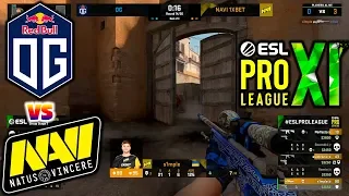 OG vs NAVI BEST MOMENTS - Dust2 - ESL Pro League Season 11 | CSGO