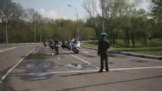 Polish border guards turn away Russian bikers