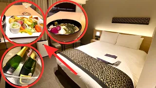 $0 Too Many Free Offerings! Private Room Best Hotel in Japan 🍰🍷Cheap and Clean INTERGATE KYOTO