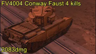 FV4004 Conway Faust 4 kills 2083dmg ╬ WoT Blitz Replays.