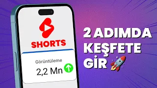 YouTube Short İzlenme Arttırma ve Keşfete Düşme Taktiği 🔔 Shorts Trende Düşme