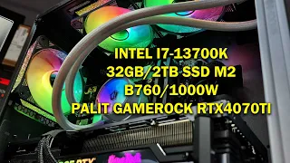 Ігровий ПК i7-13700K / 32Gb DDR5  /  SSD 2 Tb M2 / B760 / RTX4070ti / 1000W/ DeepCool Matrexx 55Mash