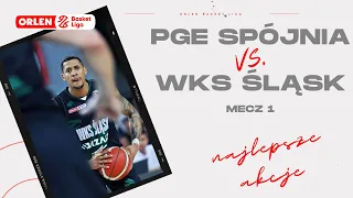 PGE Spójnia - WKS Śląsk, mecz 1 - najlepsze akcje #ORLENBasketLiga #PLKPL