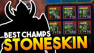 Top 5 Champs in STONESKIN!! | Raid: Shadow Legends